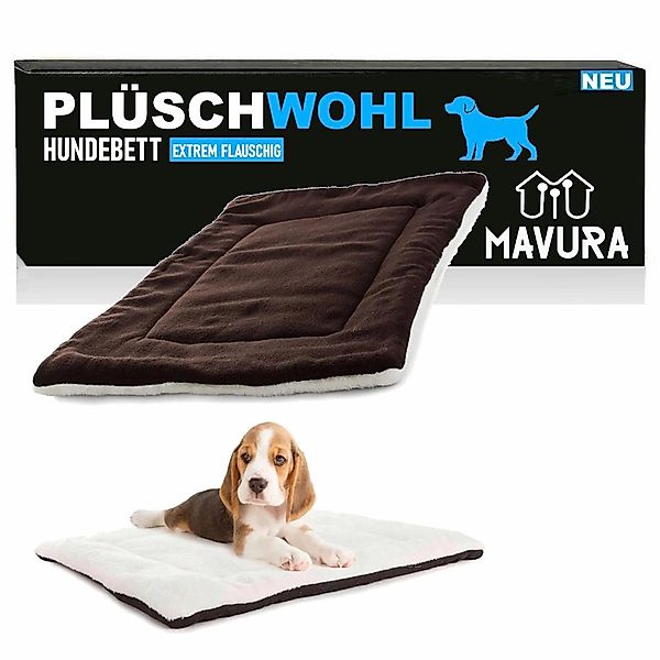 MAVURA Hundematte PLÜSCHWOHL Hundebett Hundekörbchen Hundekissen günstig online kaufen