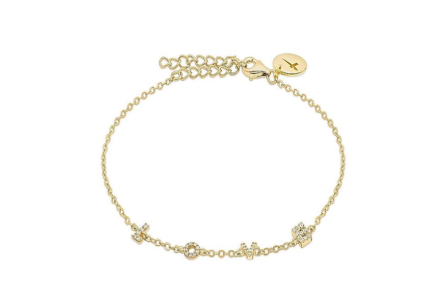 Tamaris Silberarmband Schmuck Geschenk Silber 925 Armkette Love Letters, mi günstig online kaufen