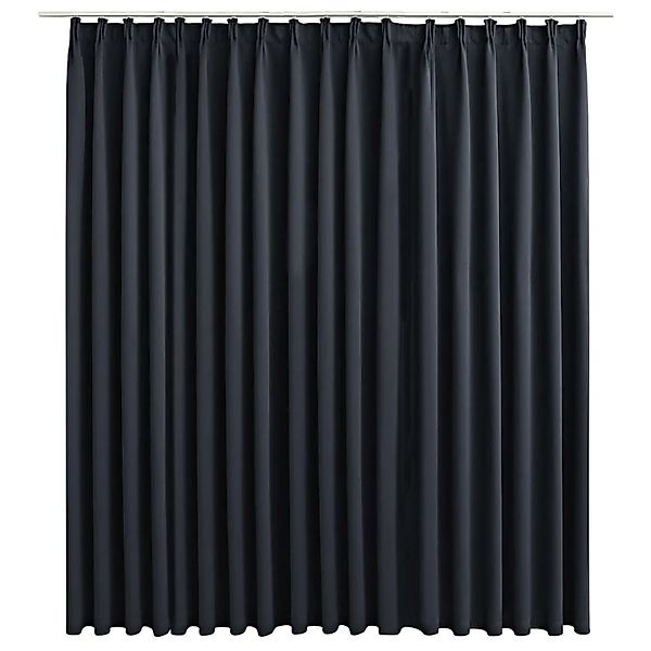 vidaXL Verdunkelungsvorhang, Verdunkelungsgardine mit Haken Schwarz 290 x 2 günstig online kaufen