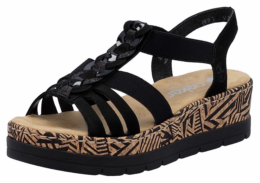 Rieker Plateausandaletten Sommerschuh, Urlaubschuh, Sandalette mit dekorati günstig online kaufen