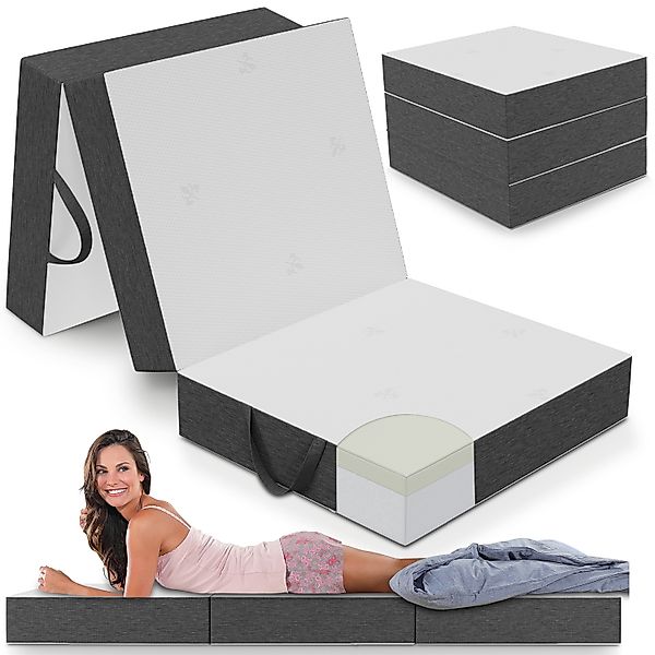 Klappmatratze 11 cm Kaltschaum, 4 cm Visko-Mineralschaum, ELONEO, 15 cm hoc günstig online kaufen