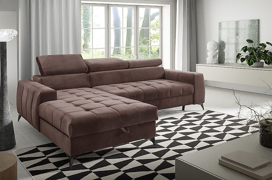 Fun Möbel Ecksofa Schlafsofa Sofa AGNESA günstig online kaufen