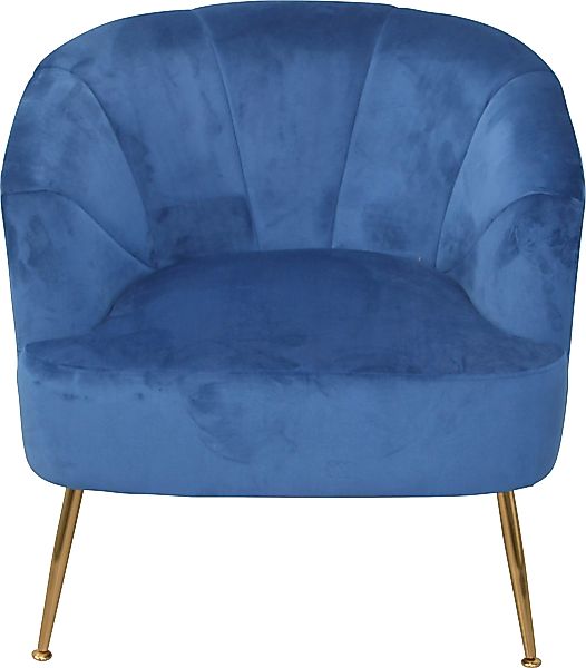 HOFMANN LIVING AND MORE Sessel, Beine aus Stahlrohr, goldfarben lackiert, S günstig online kaufen
