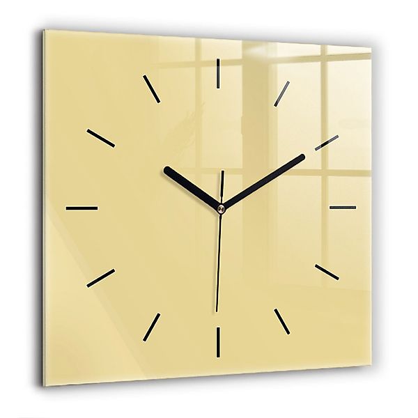 Tulup Wanduhr Modernistische Glaswanduhr 60x60cm Uhr aus gehärtetem Glas günstig online kaufen