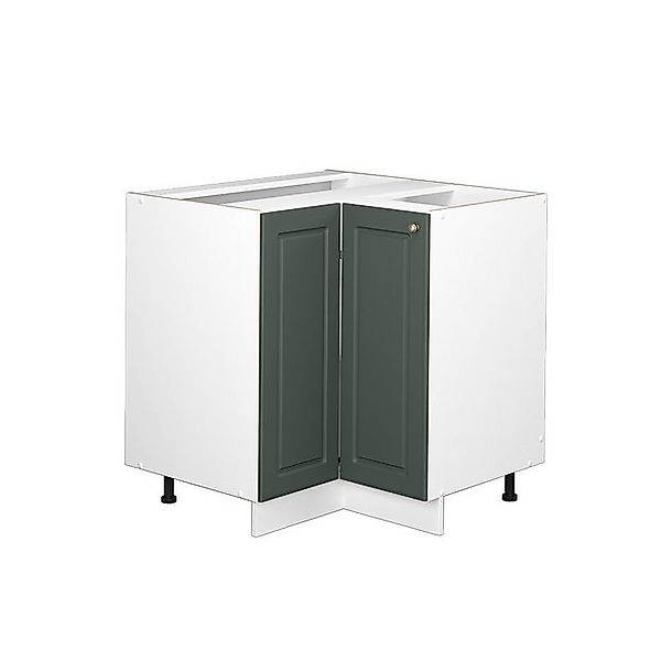 Vicco Eckunterschrank Fame-Line Grün-Gold Landhaus/Weiß 81 cm AP Eiche günstig online kaufen