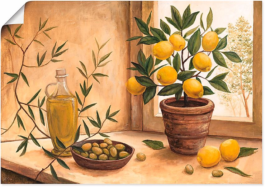 Artland Wandbild »Oliven und Zitronen«, Arrangements, (1 St.), als Alubild, günstig online kaufen