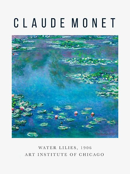 Poster / Leinwandbild - Ausstellungsposter: Water Lilies Von Claude Monet günstig online kaufen