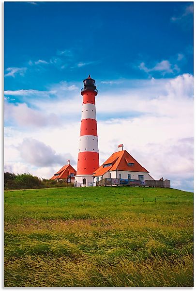 Artland Wandbild "Westerhever Leuchtturm", Gebäude, (1 St.), als Alubild, O günstig online kaufen