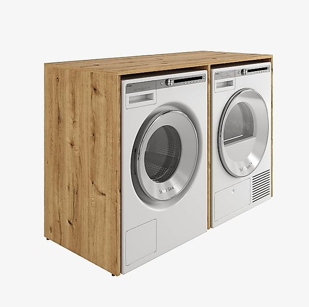 Platan Room Waschmaschinenumbauschrank DORA Waschmaschinenschrank 130 cm br günstig online kaufen