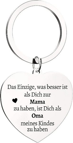 Geschenkehöhle Schlüsselanhänger Schlüsselanhänger in Herzform mit edler Gr günstig online kaufen