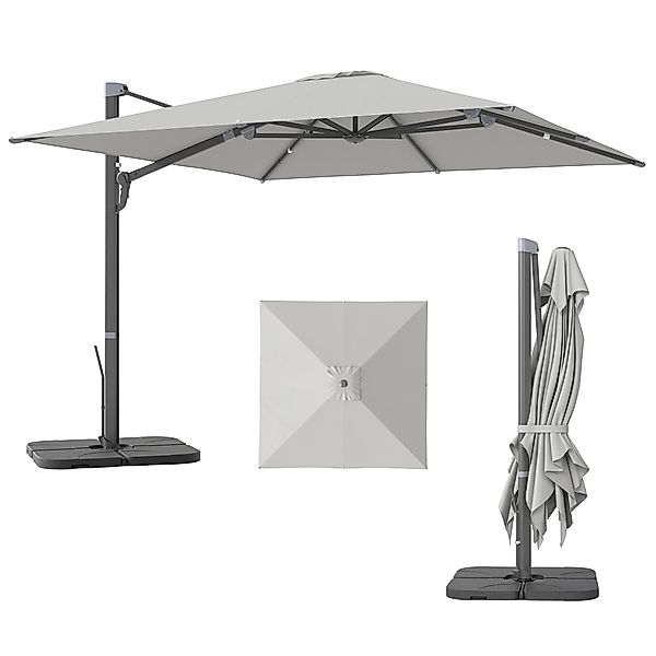 Outsunny Ampelschirm 3 x 3 m, günstig online kaufen