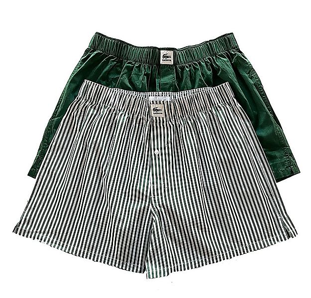 Lacoste Boxershorts Web-Boxer 2er Pack Woven Boxer Herren Unterwäsche günstig online kaufen