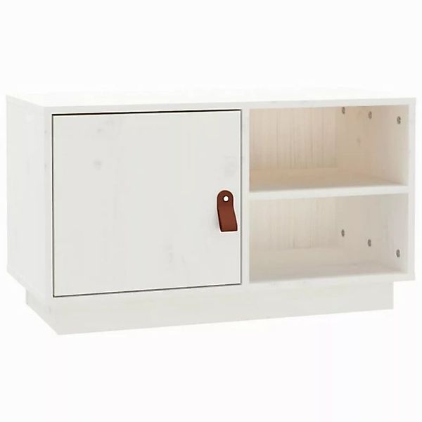 furnicato TV-Schrank Weiß 70x34x40 cm Massivholz Kiefer (1-St) günstig online kaufen