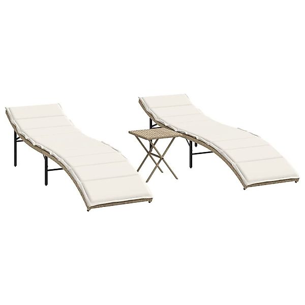 vidaXL Gartenliege Sonnenliegen 2 Stk. mit günstig online kaufen