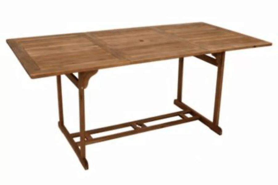 DEGAMO® Holztisch KORFU rechteckig, 90x180cm, Akazie geölt braun günstig online kaufen