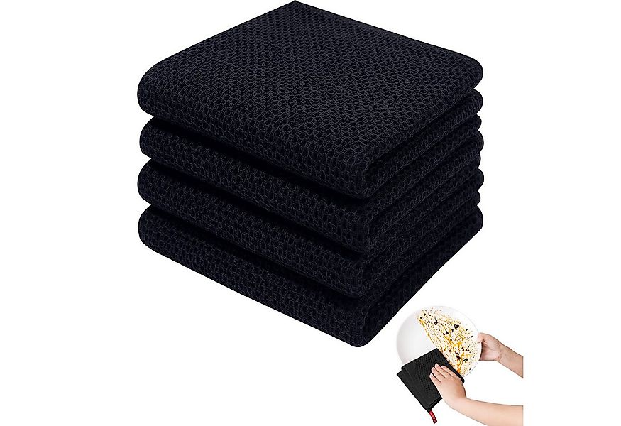 MODFU Geschirrtuch Küchentücher Set Baumwolle Spültuch, (Küchenhandtuch 4er günstig online kaufen