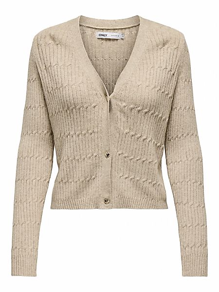 ONLY Strickjacke "ONLKATIA LS CABLE V-NECK CARDIGAN CC KNT" günstig online kaufen