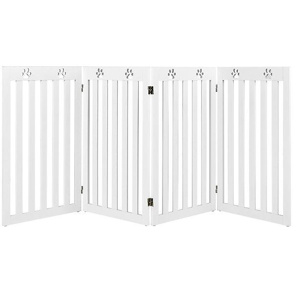 COSTWAY Treppenschutzgitter Hundeabsperrgitter (4 St), 89cm günstig online kaufen