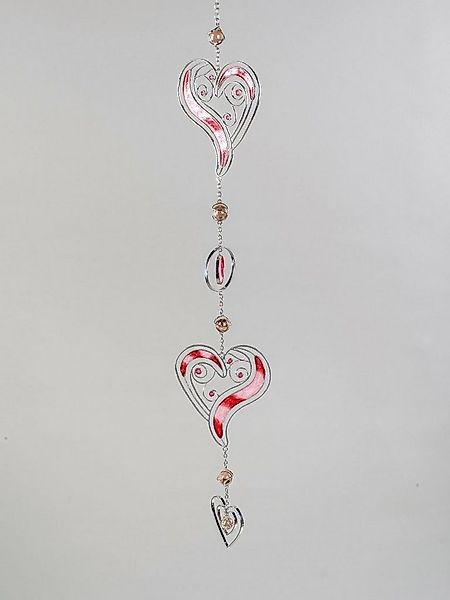 formano Fensterdekoration Herzhänger rosa, ca. 60 cm günstig online kaufen