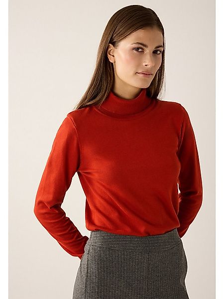 MORE&MORE Rundhalspullover figurbetonter Rollkragenpullover günstig online kaufen