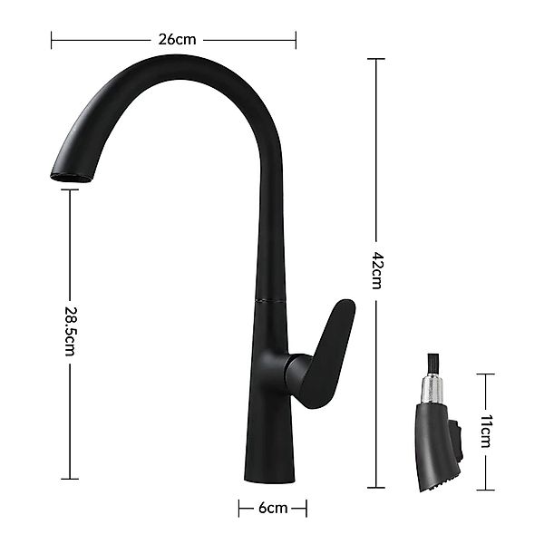 SEHAUSEU Küchenarmatur Wasserhahn Küche Bad Spültischarmatur günstig online kaufen