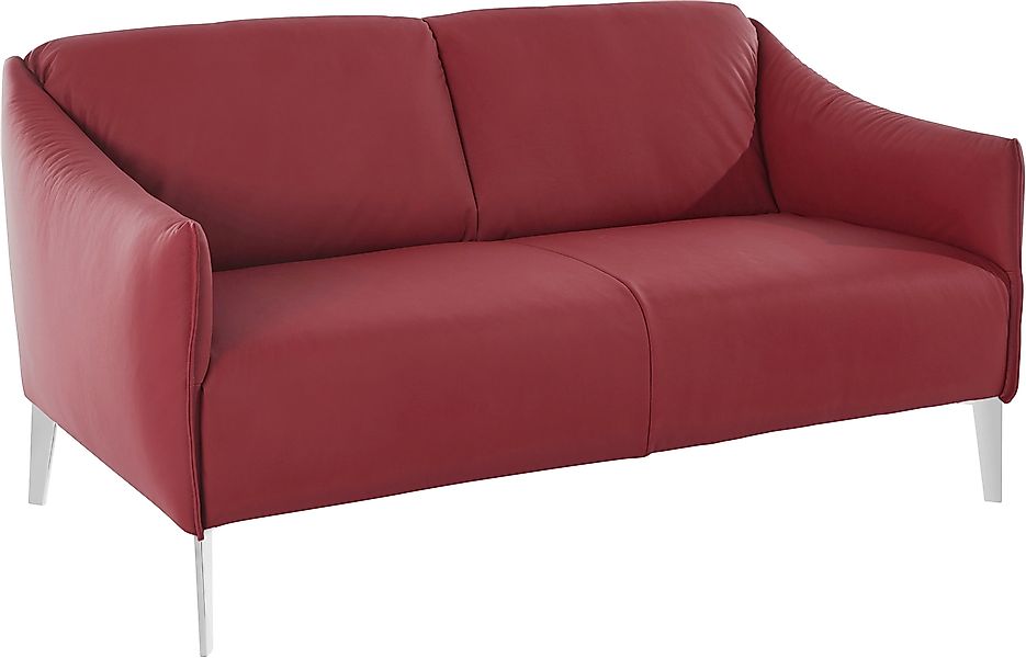 W.SCHILLIG 2-Sitzer "sally", mit Metall-Winkelfüßen in Chrom glänzend, Brei günstig online kaufen