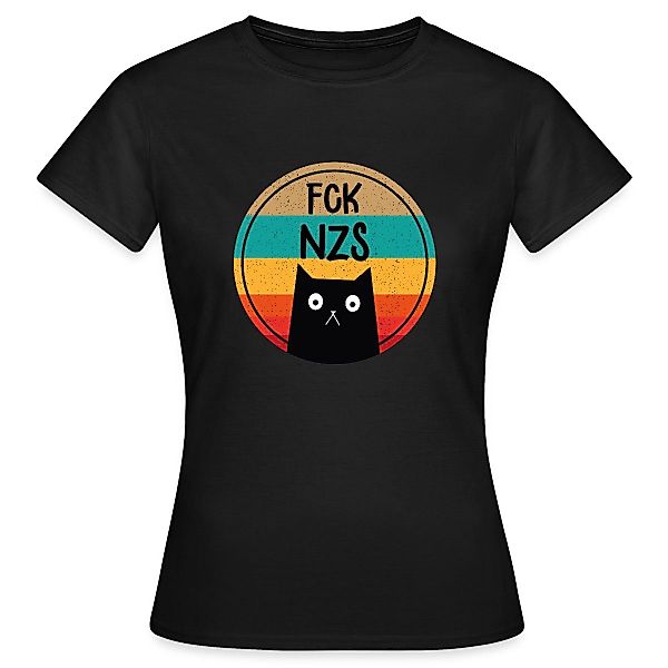 Spreadshirt T-Shirt FCK NZS Katze Gegen günstig online kaufen