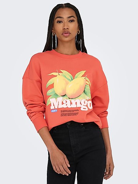 ONLY Sweatshirt "ONLPHILEA L/S FRUIT O-NECK UB SWT" günstig online kaufen