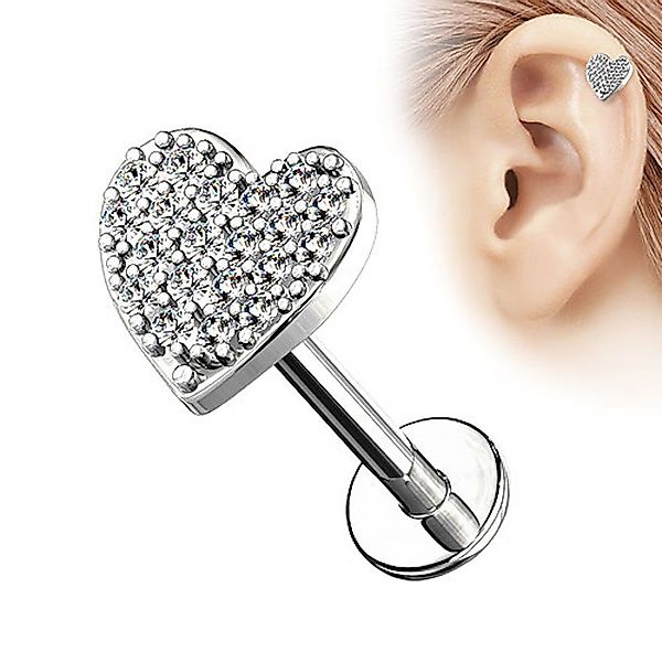 Taffstyle Piercing-Set Piercing Stab mit Kristall günstig online kaufen
