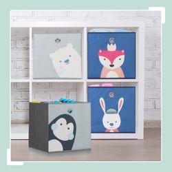 relaxdays Faltbox Kinder Aufbewahrungsboxen im 4er günstig online kaufen