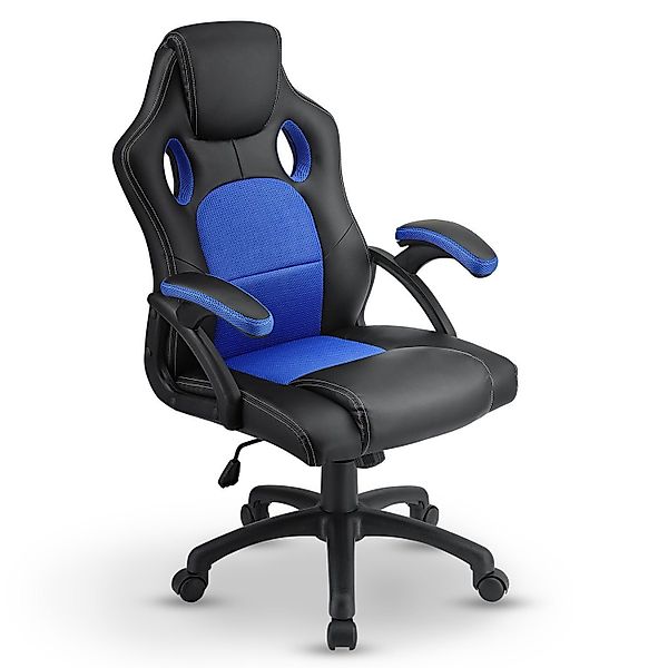 Juskys Gaming-Stuhl Montreal, Ergonomisch geformte Sitzfläche, günstig online kaufen