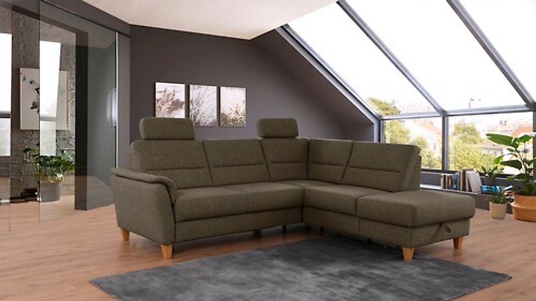 Home affaire Ecksofa »Palmera L-Form, B: 236 cm« optional Bettfunktion & Be günstig online kaufen
