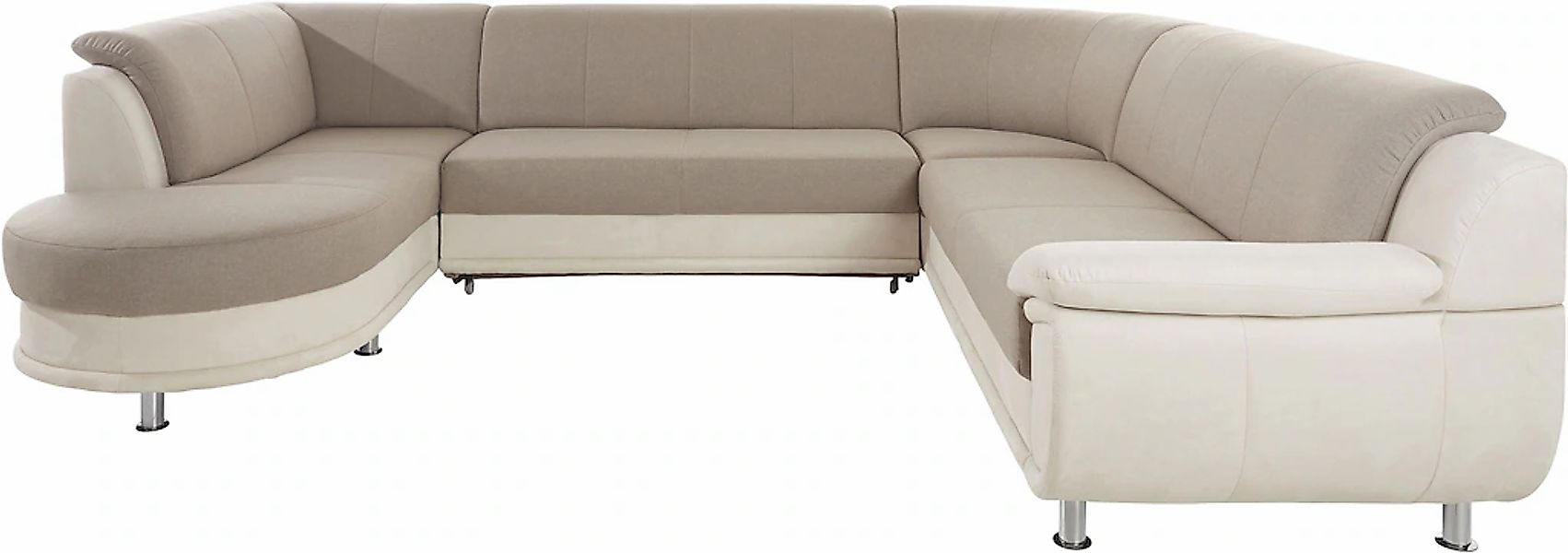 TRENDMANUFAKTUR Wohnlandschaft »Rondo 3, zeitlos und modern, im Materialmix günstig online kaufen