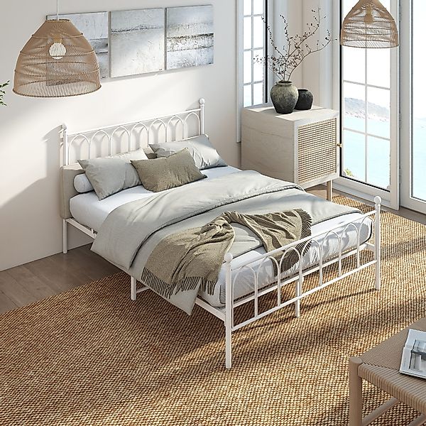 REDOM Metallbett Einzelbett Jugendzimmer mit Lattenrost günstig online kaufen