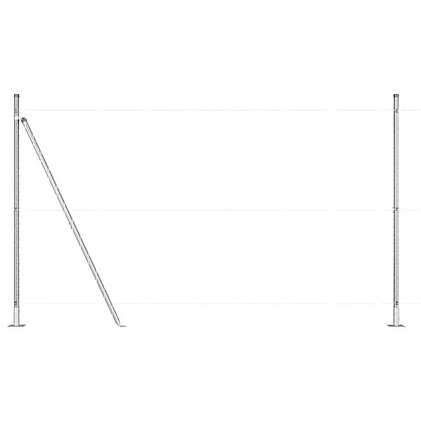 vidaXL Zaunpfosten 26 Stk Grau 3,2 x 3,2 x 83,5 cm 3350267 günstig online kaufen