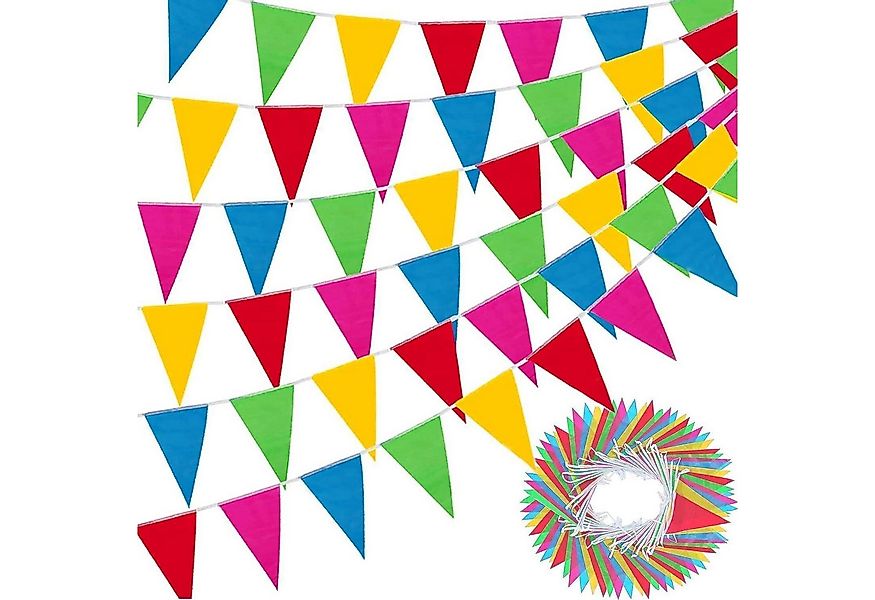 LuxusKollektion Hängedekoration Wimpelkette Outdoor Wetterfest 100M Kinderz günstig online kaufen