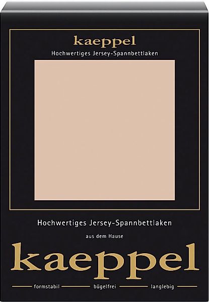 Kaeppel Spannbettlaken "Single Jersey Mako Elasthan" aus 97% Baumwolle und günstig online kaufen