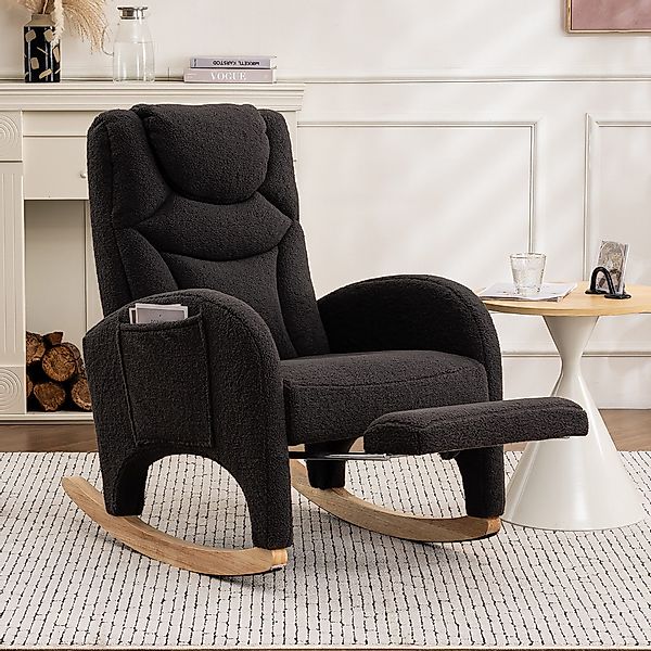 i@home Loungesessel Schaukelstuhl mit Hocker, Relaxsessel günstig online kaufen