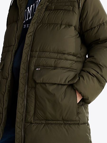 Tommy Jeans Steppjacke "TJW MIDI ASPEN PUFFER" mit Logostickerei günstig online kaufen