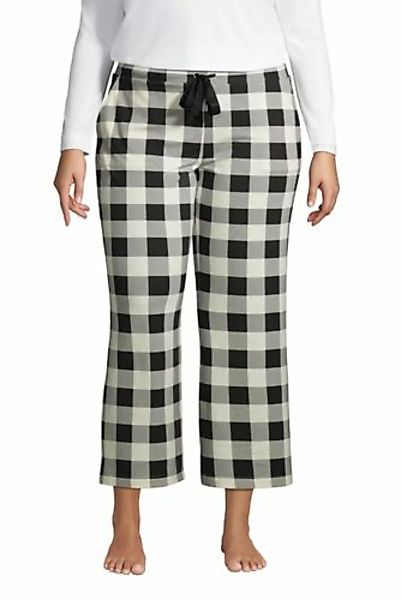 Weite Jersey Pyjama-Hose in 7/8-Länge in großen Größen, Damen, Größe: 48-50 günstig online kaufen