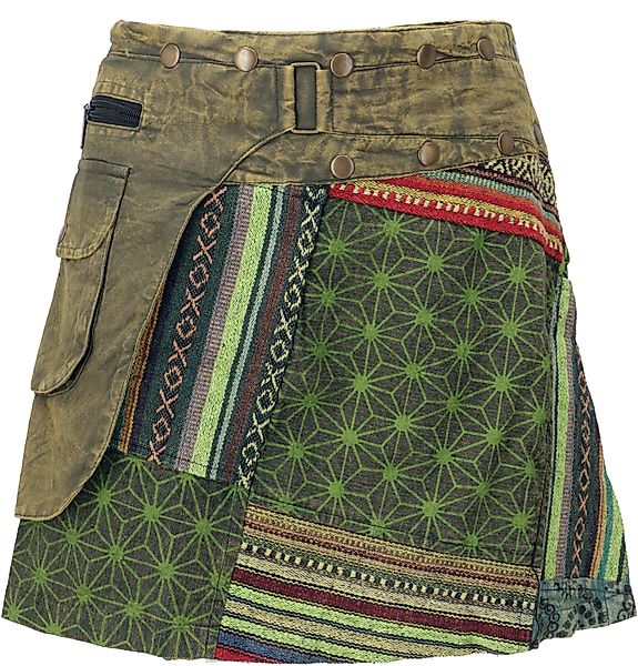 Guru-Shop Minirock Wickelrock, kurzer Rock, Cacheur, günstig online kaufen