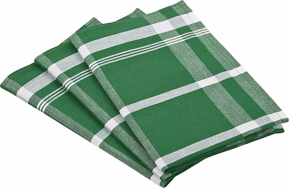 ROSS Geschirrtuch "Exclusiv" Blockkaro, 50% Baumwolle, 50% Leinen, 50x70 cm günstig online kaufen