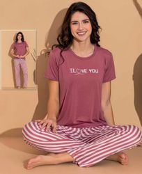 fashionshowcase Pyjama Damen Hausanzug - Schlafanzug günstig online kaufen
