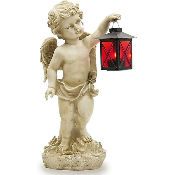 INtrenDU Engelfigur Grabengel mit Laterne 38cm günstig online kaufen