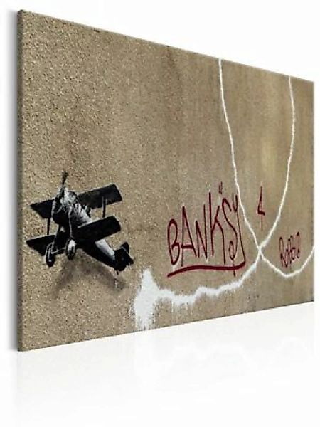 artgeist Wandbild Love Plane by Banksy mehrfarbig Gr. 60 x 40 günstig online kaufen