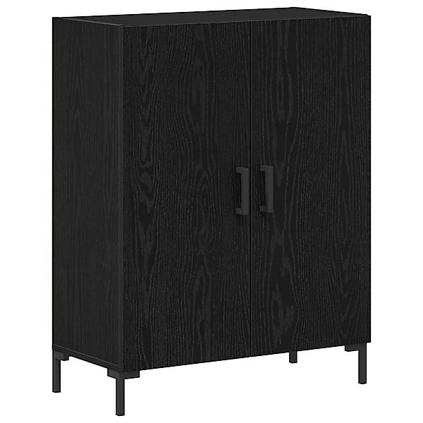 vidaXL Sideboard Schwarz Eichen-Optik 69,5 x 34 x 90 cm Holzwerkstoff 86287 günstig online kaufen