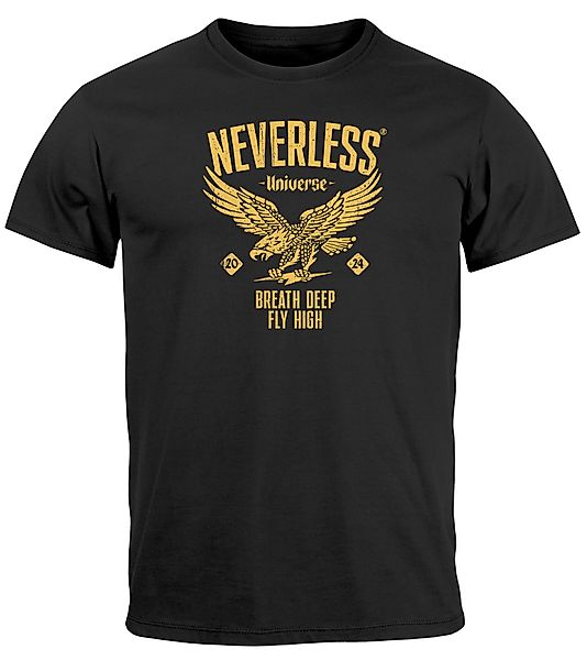 Neverless Print-Shirt Herren T-Shirt Adler Eagle günstig online kaufen