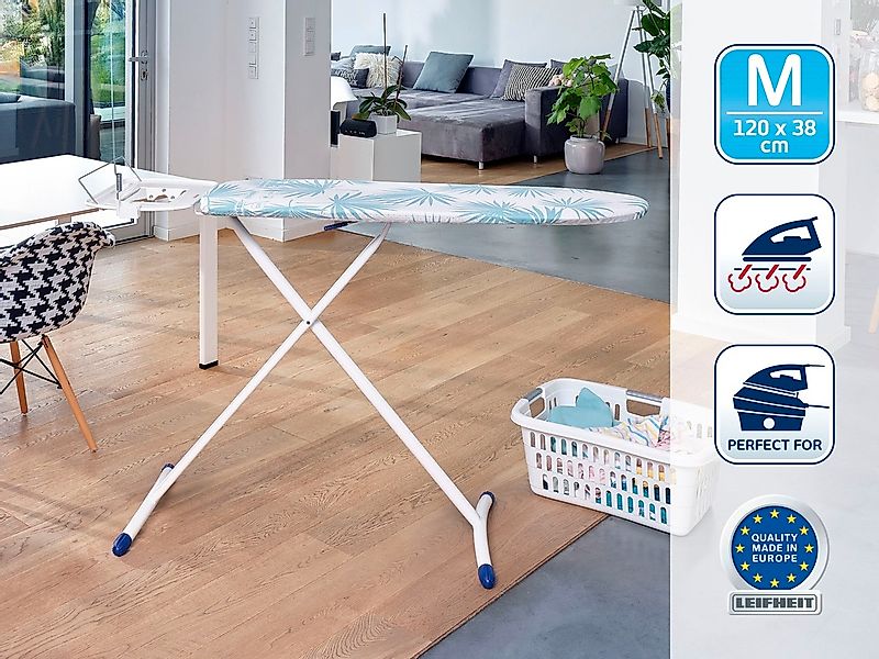Leifheit "AirBoard Expr.M Sol.Palm Leaf" Bügelfläche 38x120 Made in Europe günstig online kaufen