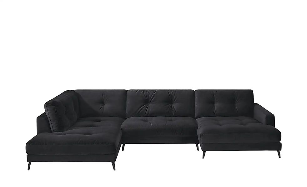 Jette Home Wohnlandschaft aus Samt Jette Return  ¦ schwarz ¦ Maße (cm): B: günstig online kaufen