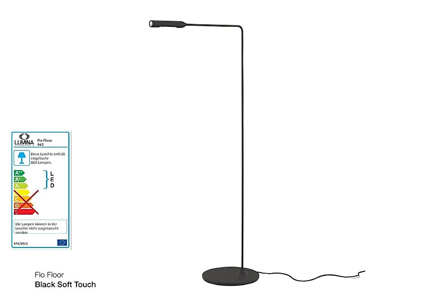 FLO Floor Stehlampe schwarz günstig online kaufen